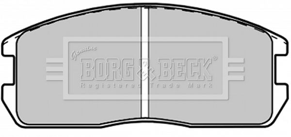 BORG & BECK Комплект тормозных колодок, дисковый тормоз BBP1200